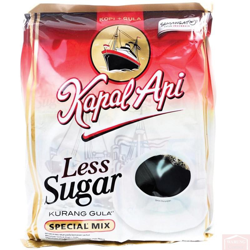 Café Kapal Api Less Sugar 20 X 19g