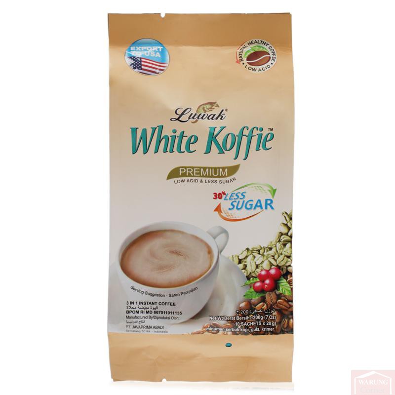 Café blanc Luwak Less Sugar 200g (10 x 20g)